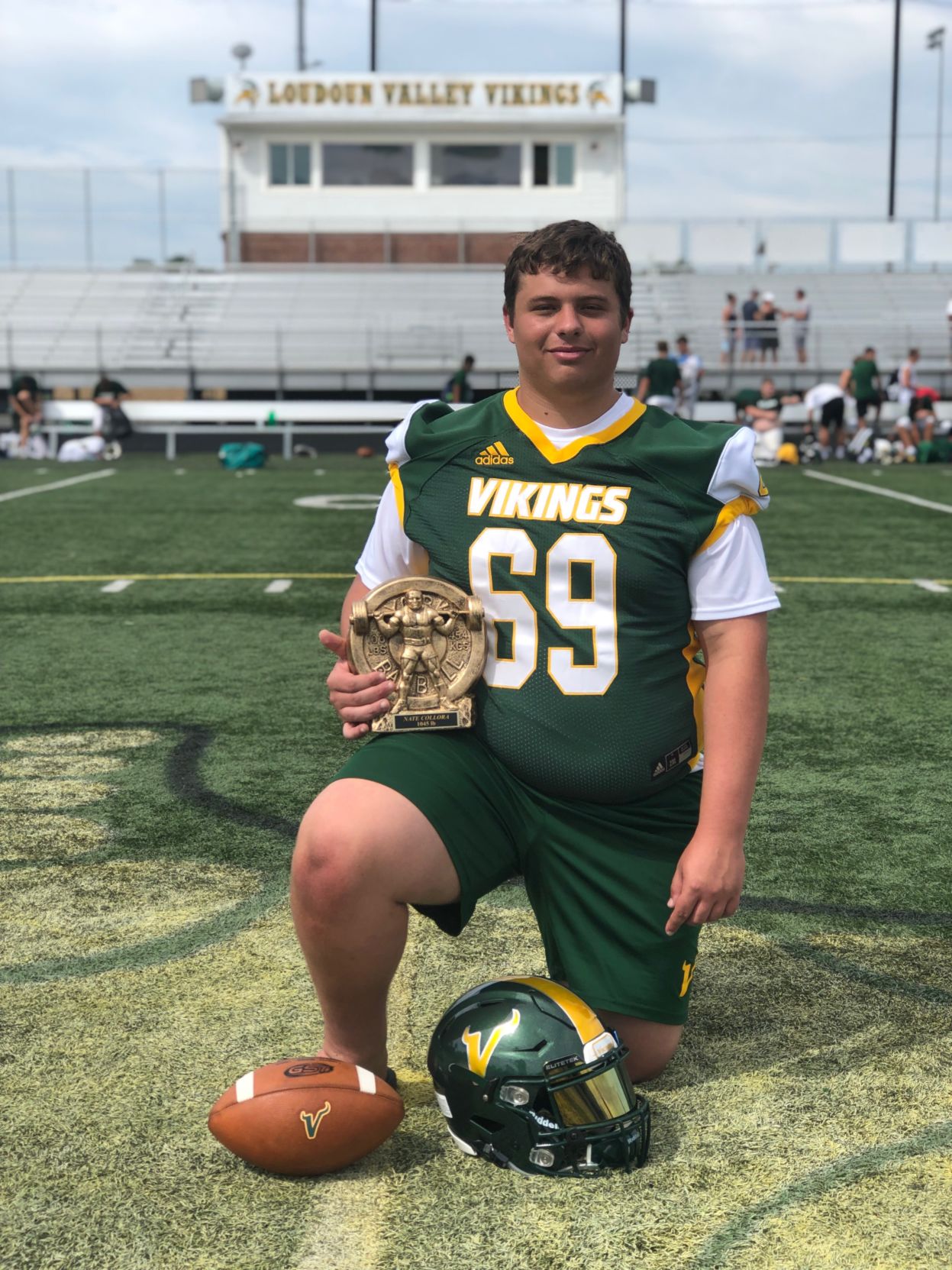 LVHS football awards Nate Collora